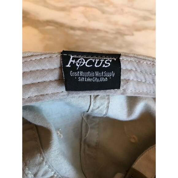 Rocky Mountain High Utah Beige Adjustable Cotton Baseball Cap By Focus - Picture 5 of 5